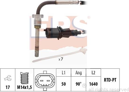 MDR EPS-1220 225 - Devējs, Izplūdes gāzu temperatūra ps1.lv