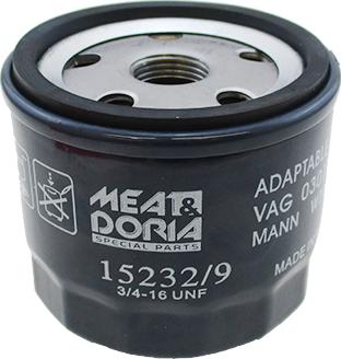 Meat & Doria 15232/9 - Eļļas filtrs ps1.lv