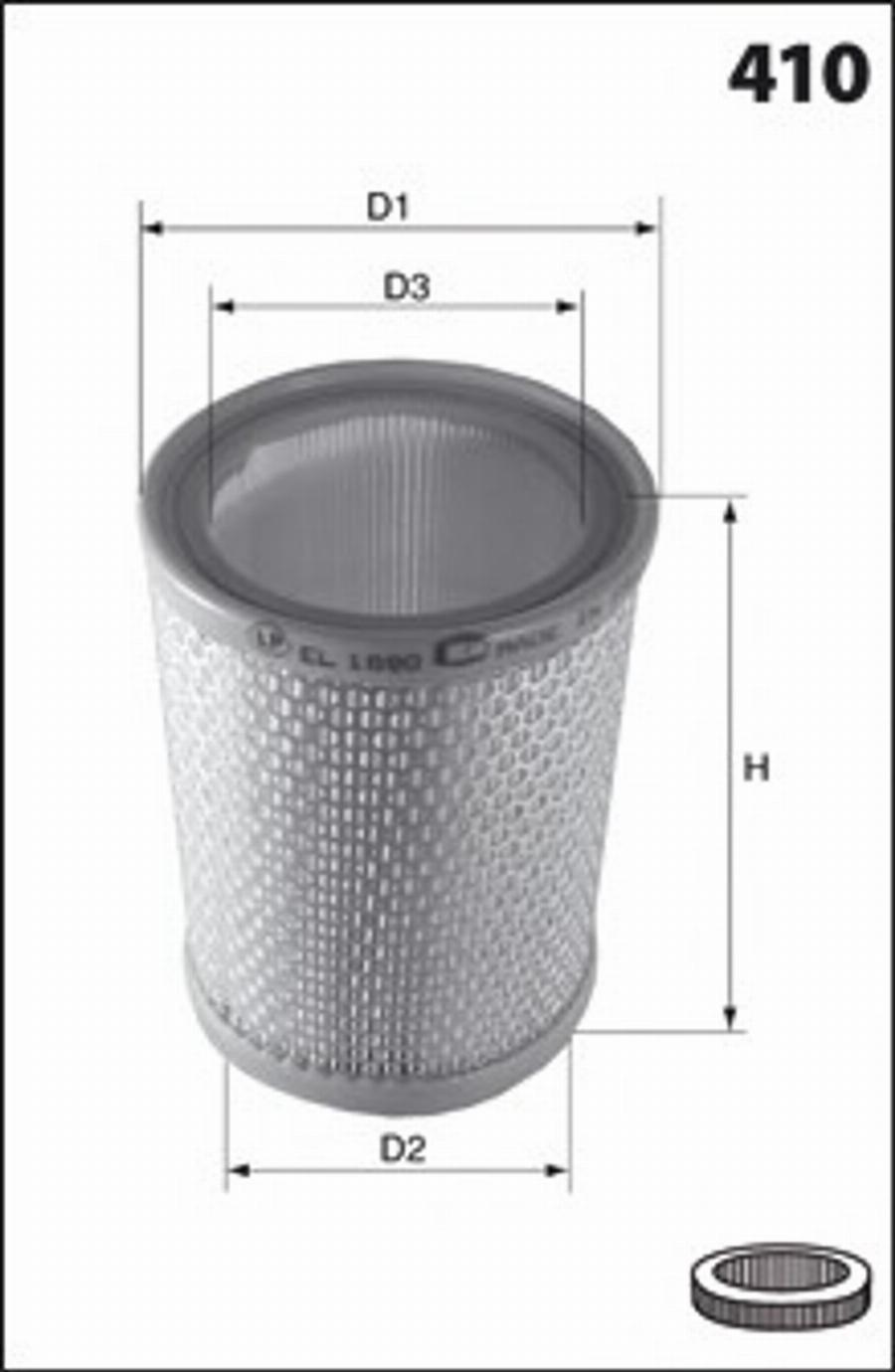 Mecafilter 151 - Gaisa filtrs ps1.lv