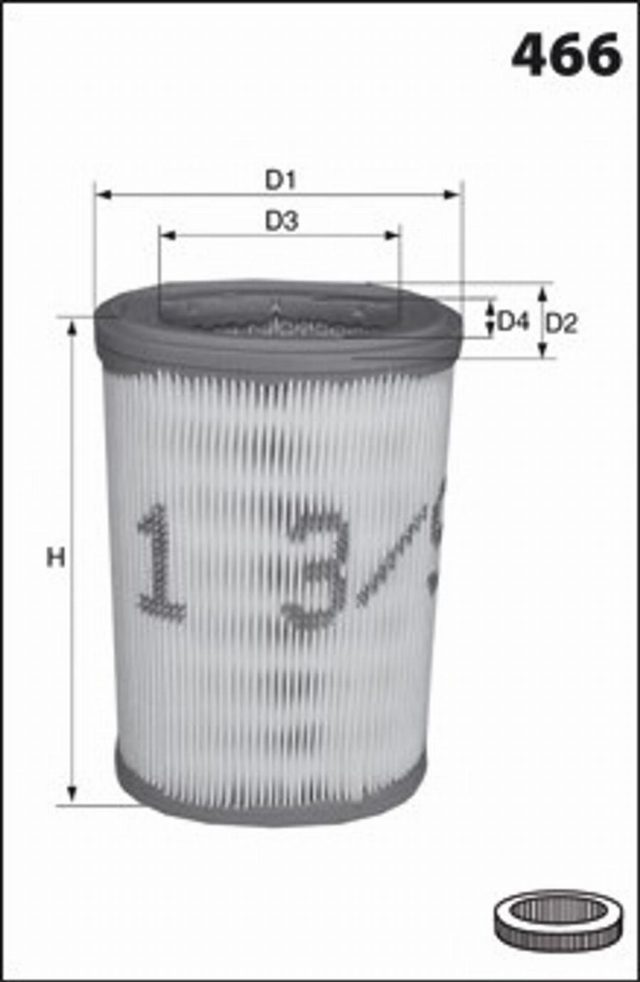 Mecafilter 152 - Gaisa filtrs ps1.lv