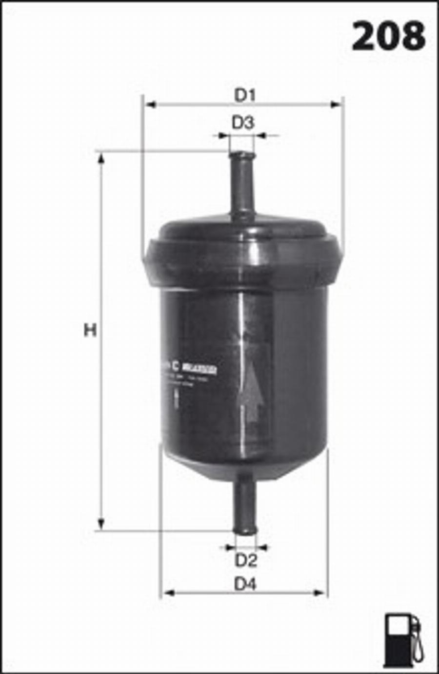 Mecafilter E12 - Degvielas filtrs ps1.lv