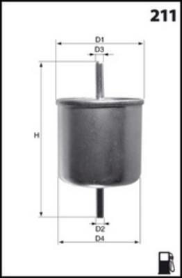 Mecafilter ELE6008 - Degvielas filtrs ps1.lv