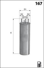 Mecafilter ELE6125 - Degvielas filtrs ps1.lv