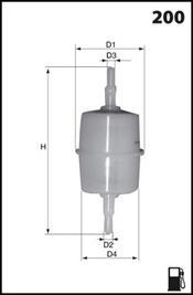 Mecafilter ELE2092B12 - Degvielas filtrs ps1.lv