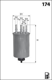 Mecafilter ELG5332 - Degvielas filtrs ps1.lv