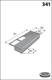 Mecafilter ELP9681 - Gaisa filtrs ps1.lv