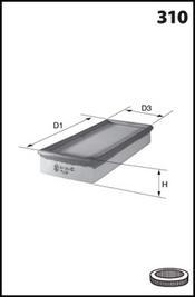 Mecafilter ELP3731 - Gaisa filtrs ps1.lv