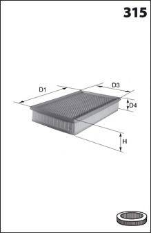 Mecafilter ELP3817 - Gaisa filtrs ps1.lv