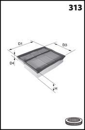 Mecafilter ELP3751 - Gaisa filtrs ps1.lv