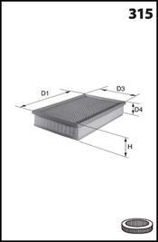 Mecafilter ELP9357 - Gaisa filtrs ps1.lv