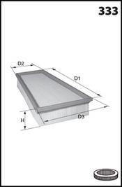 Mecafilter ELP9285 - Gaisa filtrs ps1.lv