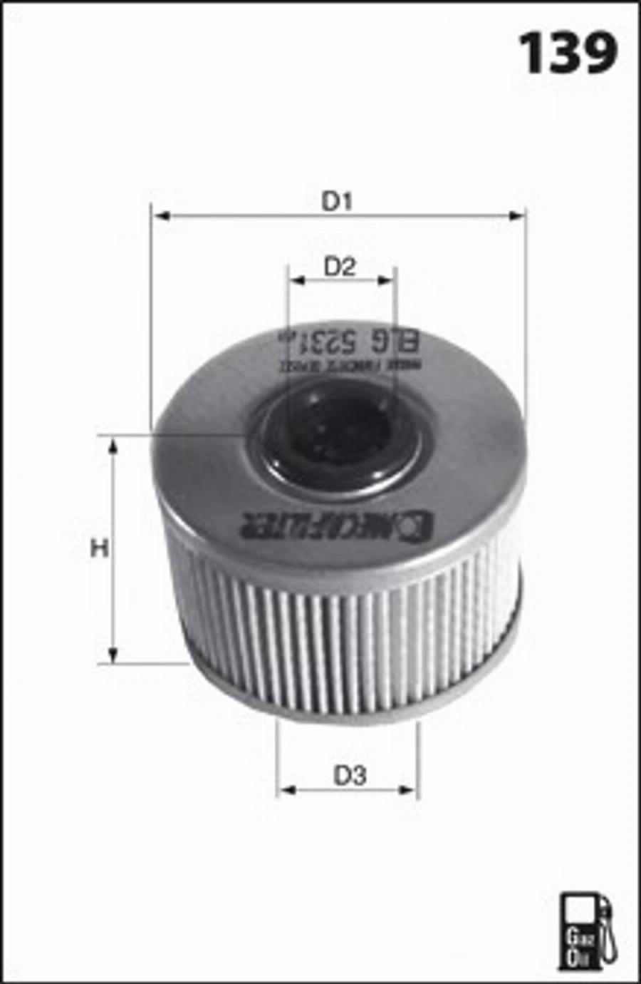 Mecafilter G13 - Degvielas filtrs ps1.lv