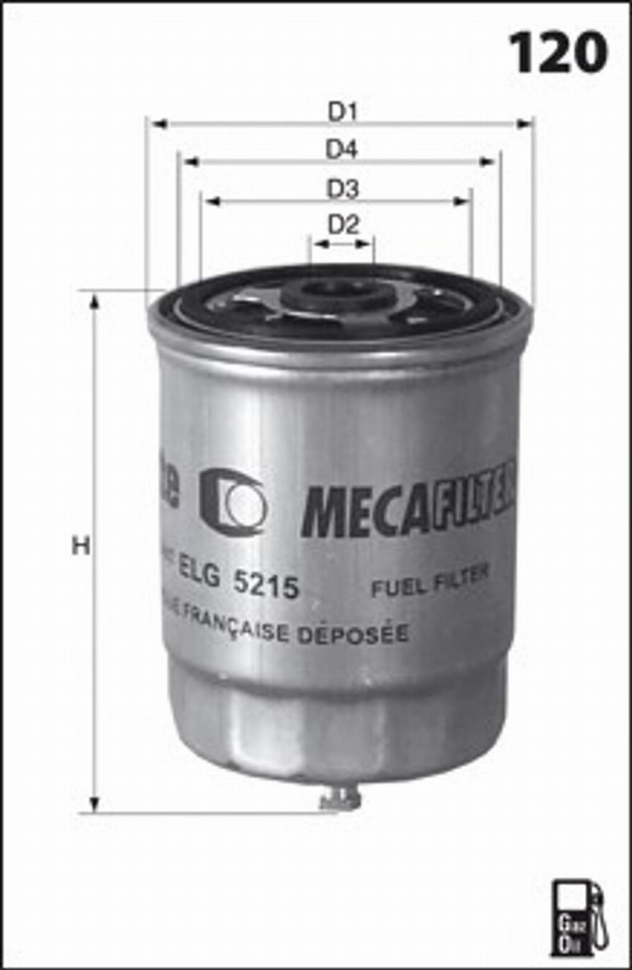 Mecafilter G74 - Degvielas filtrs ps1.lv