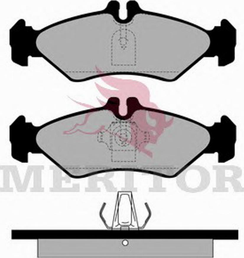 Meritor MDP1039 - Bremžu uzliku kompl., Disku bremzes ps1.lv