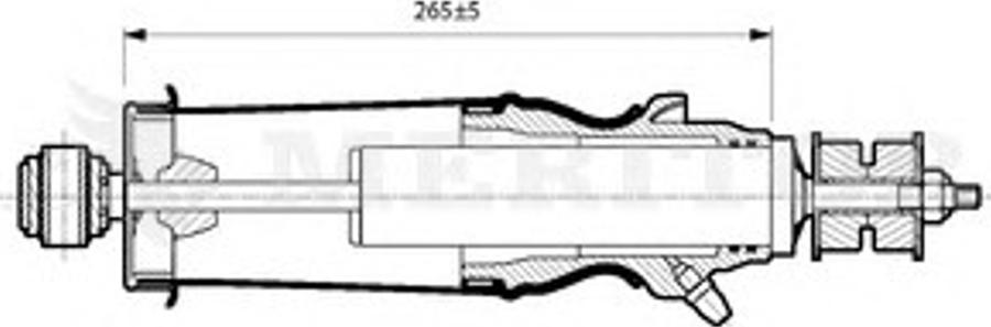 Meritor MLF5103 - Demferis, Kabīnes stiprinājums ps1.lv