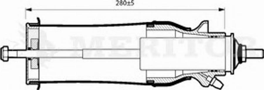 Meritor MLF5102 - Demferis, Kabīnes stiprinājums ps1.lv