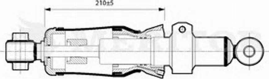 Meritor MLF5117 - Demferis, Kabīnes stiprinājums ps1.lv