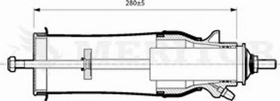 Meritor MLF5201 - Demferis, Kabīnes stiprinājums ps1.lv