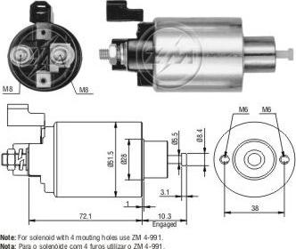 Messmer ZM991 - Ievilcējrelejs, Starteris ps1.lv