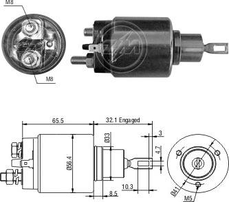 Messmer ZM976 - Ievilcējrelejs, Starteris ps1.lv