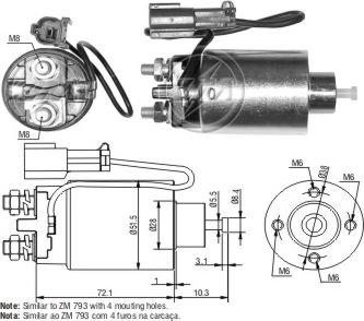 Messmer ZM4793 - Ievilcējrelejs, Starteris ps1.lv