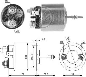 Messmer ZM595 - Ievilcējrelejs, Starteris ps1.lv