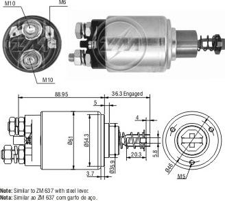 Messmer ZM547 - Ievilcējrelejs, Starteris ps1.lv