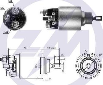 Messmer ZM5381 - Ievilcējrelejs, Starteris ps1.lv