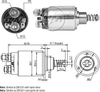 Messmer ZM631 - Ievilcējrelejs, Starteris ps1.lv