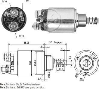 Messmer ZM637 - Ievilcējrelejs, Starteris ps1.lv