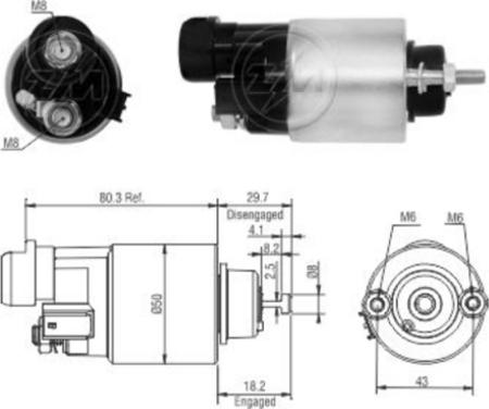 Messmer ZM6708 - Ievilcējrelejs, Starteris ps1.lv