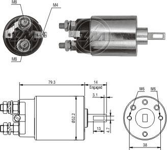 Messmer ZM1689 - Ievilcējrelejs, Starteris ps1.lv