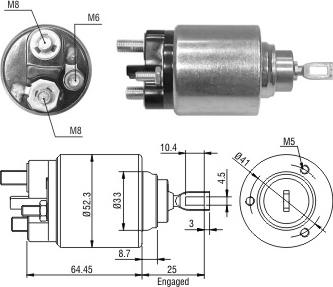 Messmer ZM1371 - Ievilcējrelejs, Starteris ps1.lv