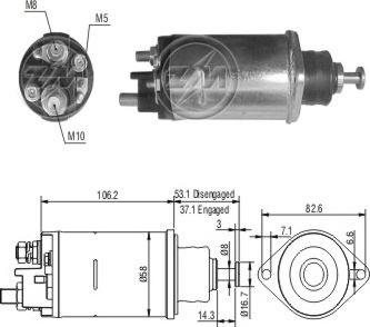 Messmer ZM816 - Ievilcējrelejs, Starteris ps1.lv