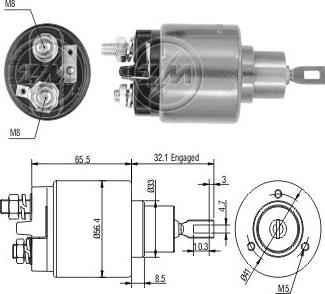 Messmer ZM873 - Ievilcējrelejs, Starteris ps1.lv