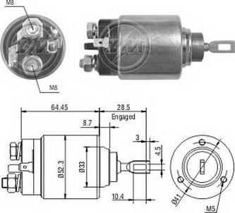 Messmer ZM374 - Ievilcējrelejs, Starteris ps1.lv