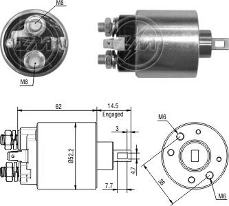 Messmer ZM3716 - Ievilcējrelejs, Starteris ps1.lv