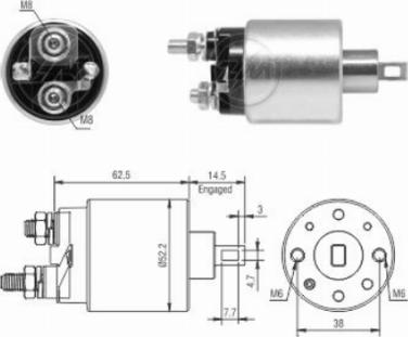 Messmer ZM3710 - Ievilcējrelejs, Starteris ps1.lv