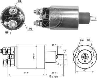 Messmer ZM2485 - Ievilcējrelejs, Starteris ps1.lv