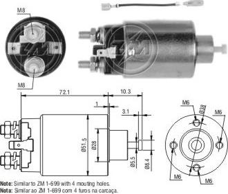 Messmer ZM2699 - Ievilcējrelejs, Starteris ps1.lv