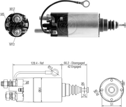 Messmer ZM2842 - Ievilcējrelejs, Starteris ps1.lv