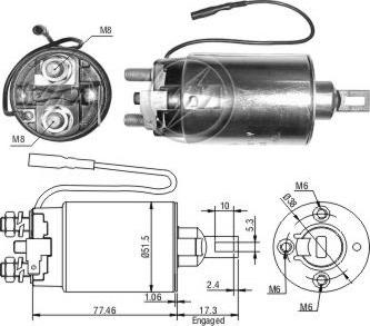 Messmer ZM796 - Ievilcējrelejs, Starteris ps1.lv