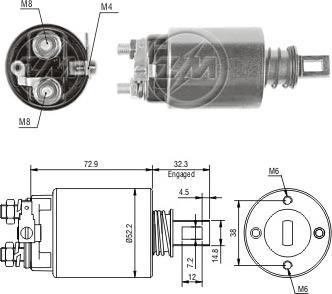 Messmer ZM783 - Ievilcējrelejs, Starteris ps1.lv