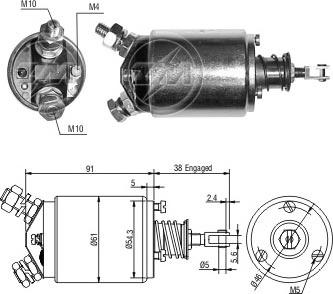 Messmer ZM733 - Ievilcējrelejs, Starteris ps1.lv