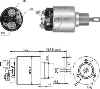 Messmer ZM775 - Ievilcējrelejs, Starteris ps1.lv