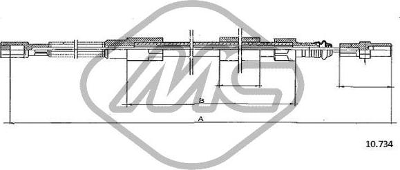 Metalcaucho 83725 - Trose, Stāvbremžu sistēma ps1.lv