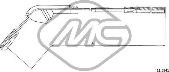 Metalcaucho 82501 - Trose, Stāvbremžu sistēma ps1.lv