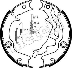 Metelli 53-0187K - Bremžu loku kompl., Stāvbremze ps1.lv