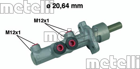 Metelli 05-0493 - Galvenais bremžu cilindrs ps1.lv