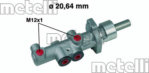 Metelli 05-0404 - Galvenais bremžu cilindrs ps1.lv